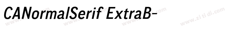 CANormalSerif ExtraB字体转换